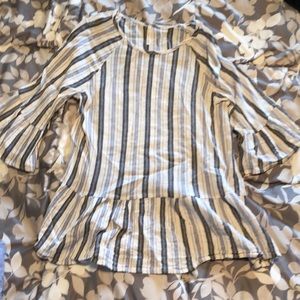 Blue stripe blouse